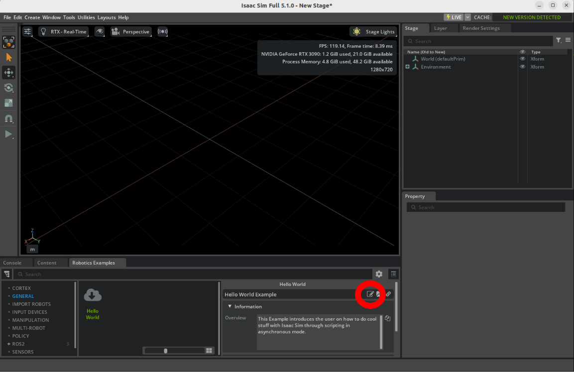 Open Source Code button