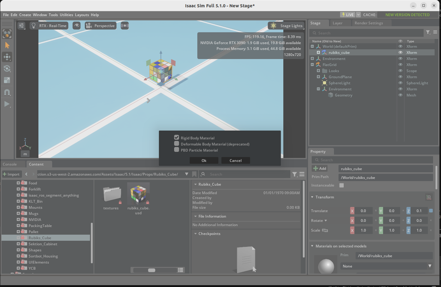 Create Physics Material