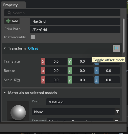 Toggle Offset Mode location
