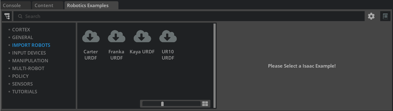 Import URDF - Isaac Sim Tutorials
