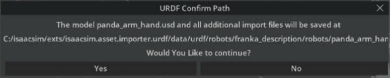Import URDF - Isaac Sim Tutorials