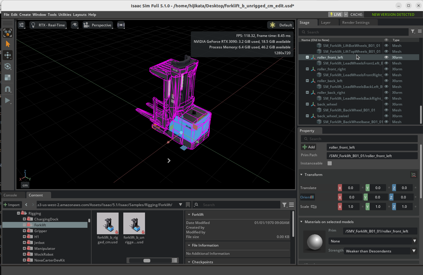 Organizing the wheels