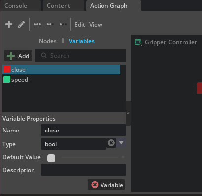 Adding the close variable